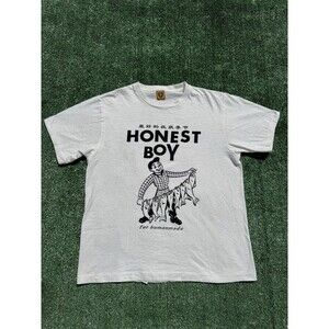 Human Made Honest Boy White Graphic T-Shirt Men’s Size Medium M Short Sleeve